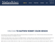 Tablet Screenshot of matthewrobertsalon.com